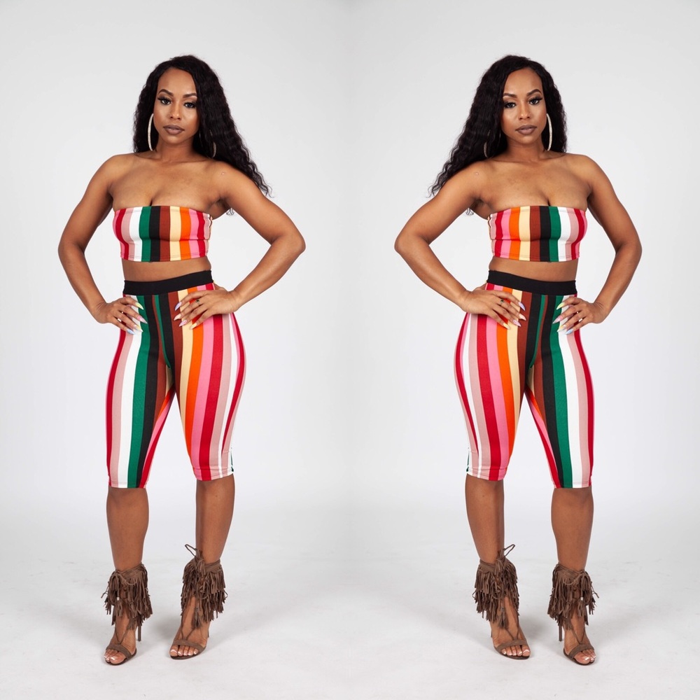 Rainbow biker set